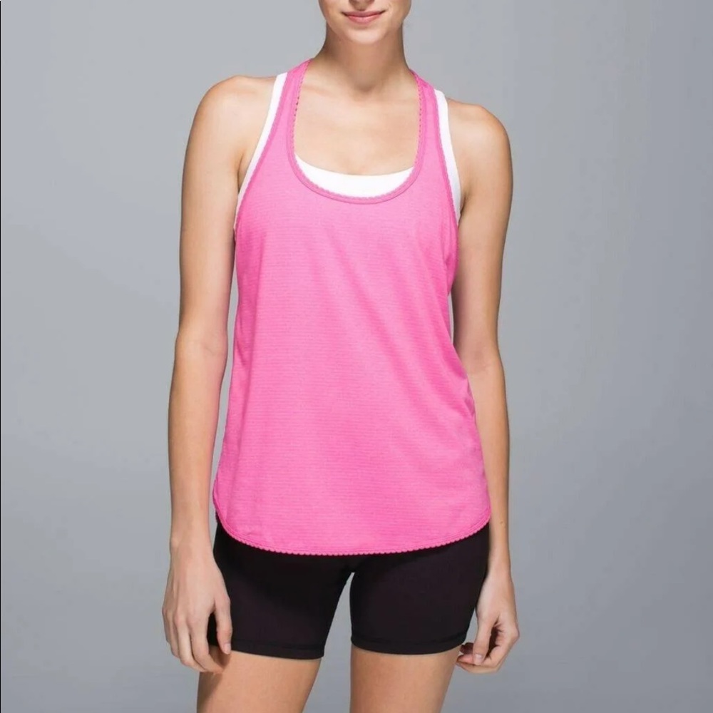 Lululemon 105 Singlet F Hot Pink Racerback Tank